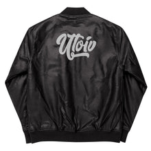 Load image into Gallery viewer, UTO IV Leather Bomber Jacket