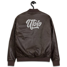 Load image into Gallery viewer, UTO IV Leather Bomber Jacket