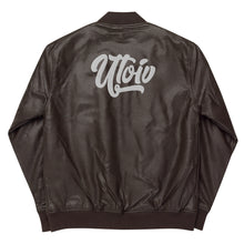 Load image into Gallery viewer, UTO IV Leather Bomber Jacket