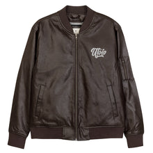 Load image into Gallery viewer, UTO IV Leather Bomber Jacket