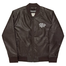Load image into Gallery viewer, UTO IV Leather Bomber Jacket