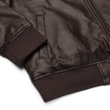 Load image into Gallery viewer, UTO IV Leather Bomber Jacket