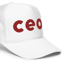 Load image into Gallery viewer, UTO IC CEO. Foam Trucker Hat