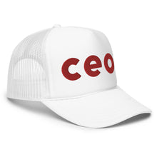 Load image into Gallery viewer, UTO IC CEO. Foam Trucker Hat