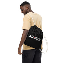 Load image into Gallery viewer, UTO IV "ASK JESUS" Organic Cotton Drawstring Bag