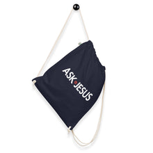 Load image into Gallery viewer, UTO IV "ASK JESUS" Organic Cotton Drawstring Bag