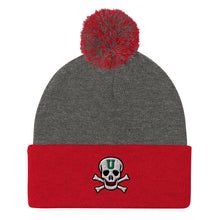 Load image into Gallery viewer, UTO IV SKULLY Pom-Pom Beanie