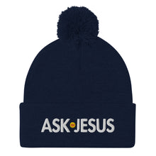 Load image into Gallery viewer, UTO IV "ASK JESUS" Pom-Pom Beanie