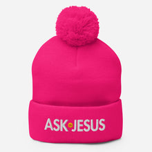 Load image into Gallery viewer, UTO IV "ASK JESUS" Pom-Pom Beanie