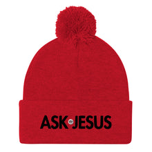 Load image into Gallery viewer, UTO IV "ASK JESUS" Pom-Pom Beanie
