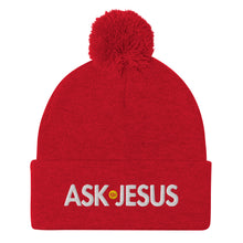Load image into Gallery viewer, UTO IV "ASK JESUS" Pom-Pom Beanie