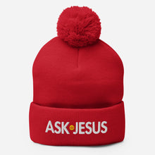 Load image into Gallery viewer, UTO IV "ASK JESUS" Pom-Pom Beanie