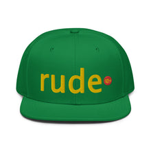 Load image into Gallery viewer, UTO IV "RUDE" Snapback Hat