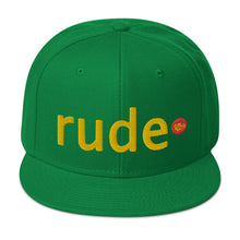 Load image into Gallery viewer, UTO IV "RUDE" Snapback Hat