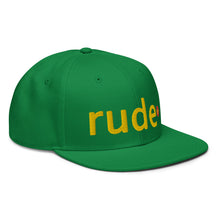 Load image into Gallery viewer, UTO IV "RUDE" Snapback Hat