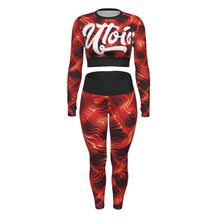 Load image into Gallery viewer, UTO IV "Cyber Depths" Women's Sport Set With Backless Top And Leggings

