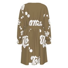 Load image into Gallery viewer, UTO IV Women's V-neck Dress With Waistband (Plus Size)
