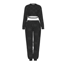 Load image into Gallery viewer, UTO IV "Midnight" Women's Crop Sweatshirt Suit
