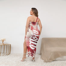 Load image into Gallery viewer, UTO IV Women&#39;s Oblique-Shoulder Exposure Dress With Side Split (Plus Size)
