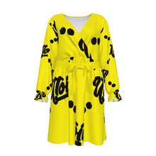 Load image into Gallery viewer, UTO IV Women's V-neck Dress With Waistband (Plus Size)

