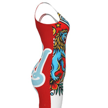 Load image into Gallery viewer, UTO IV Women's Bodycon Dress - Democratic Republic of the Congo (Les Léopards)
