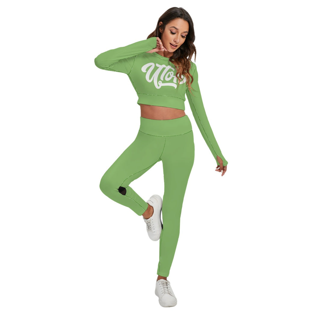 UTO IV Women's Sport Set With Backless Top And Leggings