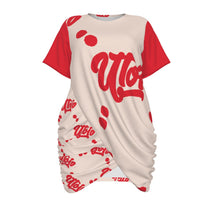 Load image into Gallery viewer, UTO IV "Cheesecake" Signature Stacked-Hem Dress — Plus Size
