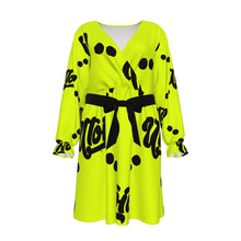 Load image into Gallery viewer, UTO IV Women's V-neck Dress With Waistband (Plus Size)
