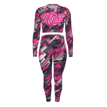 Load image into Gallery viewer, UTO IV "Pink Mirage Ops" Women's Sport Set With Backless Top And Leggings
