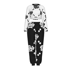 Load image into Gallery viewer, UTO IV "Dalmatian" Women's Crop Sweatshirt Suit
