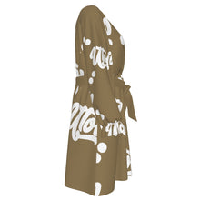 Load image into Gallery viewer, UTO IV Women's V-neck Dress With Waistband (Plus Size)
