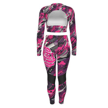 Load image into Gallery viewer, UTO IV "Pink Mirage Ops" Women's Sport Set With Backless Top And Leggings
