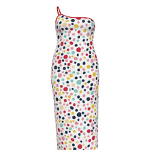 Load image into Gallery viewer, UTO IV Plus Size Oblique-Shoulder Dress
