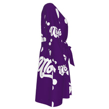 Load image into Gallery viewer, UTO IV Women's V-neck Dress With Waistband (Plus Size)
