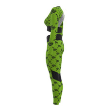 Load image into Gallery viewer, UTO IV "Emerald Tree" Women's Sport Set With Backless Top And Leggings
