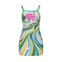 Load image into Gallery viewer, UTO IV &quot;Samba Tilework&quot; Femme Allure Women&#39;s Cami Dress (Plus Size)
