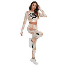 Load image into Gallery viewer, UTO IV &quot;Peach Fog&quot; Women&#39;s Sport Set With Backless Top And Leggings
