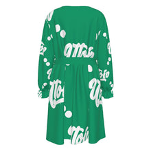 Load image into Gallery viewer, UTO IV Women's V-neck Dress With Waistband (Plus Size)
