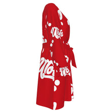 Load image into Gallery viewer, UTO IV Women's V-neck Dress With Waistband (Plus Size)

