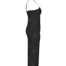 Load image into Gallery viewer, UTO IV "Midnight" Women's Oblique-Shoulder Exposure Dress With Side Split (Plus Size)
