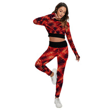 Load image into Gallery viewer, UTO IV &quot;Cyber Depths&quot; Women&#39;s Sport Set With Backless Top And Leggings

