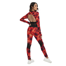 Load image into Gallery viewer, UTO IV &quot;Cyber Depths&quot; Women&#39;s Sport Set With Backless Top And Leggings
