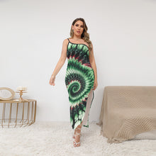 Load image into Gallery viewer, UTO IV Women&#39;s Oblique-Shoulder Exposure Dress With Side Split (Plus Size)
