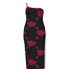 Load image into Gallery viewer, UTO IV Plus Size Oblique-Shoulder Dress
