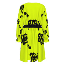 Load image into Gallery viewer, UTO IV Women's V-neck Dress With Waistband (Plus Size)
