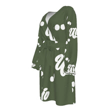 Load image into Gallery viewer, UTO IV Women's V-neck Dress With Waistband (Plus Size)

