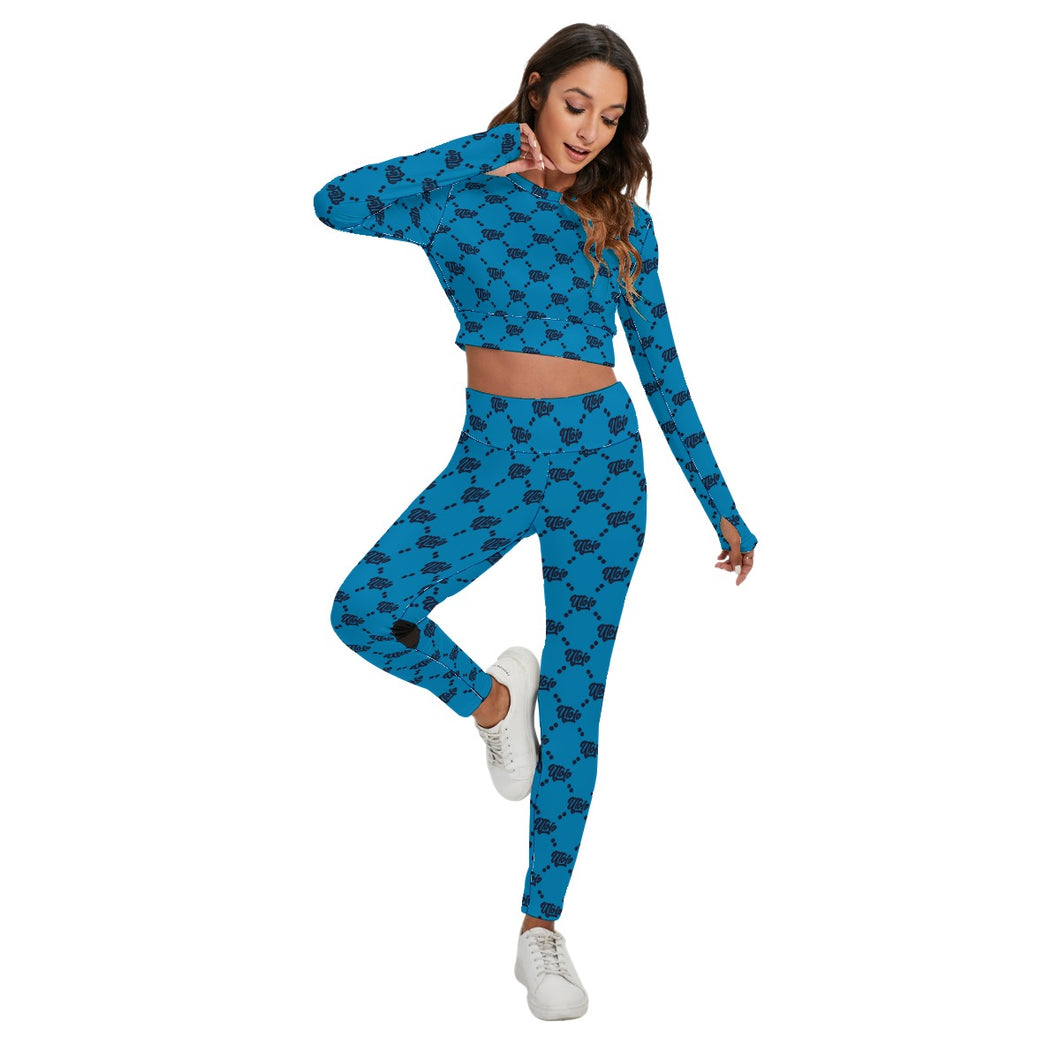 UTO IV Women's Sport Set With Backless Top And Leggings