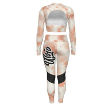 Load image into Gallery viewer, UTO IV "Peach Fog" Women's Sport Set With Backless Top And Leggings
