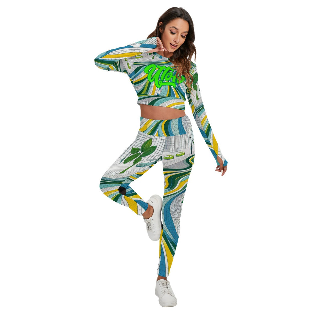 UTO IV Women's Sport Set With Backless Top And Leggings
