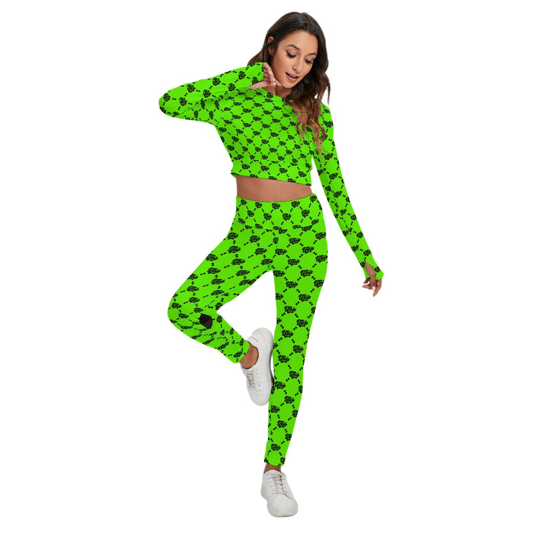 UTO IV Women's Sport Set With Backless Top And Leggings